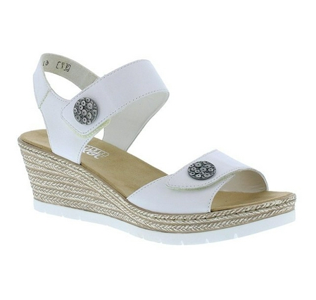 Rieker -Dames wit sandalen maat 36 - Schoenen.nl
